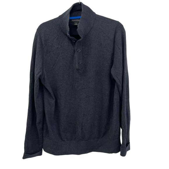 Banana Republic Other - Banana Republic‎ cotton cashmere dark gray long sleeve mens sweater  Size: L